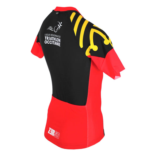 Zerod Short Sleeve Jersey Herren Fahrradtrikot Trikot Triathlon Schwarz Rot