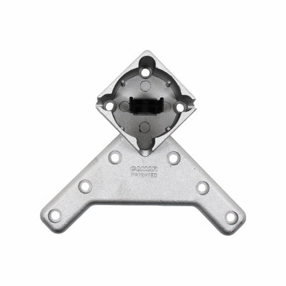 Camar Teleskop Tischbein Höhe 100 - 110 cm Eckig Edelstahloptik Silber