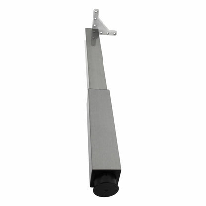 Camar Teleskop Tischbein Tischfuß Eckig Höhenverstellbar Quadratrohr Höhe 60 - 80 cm