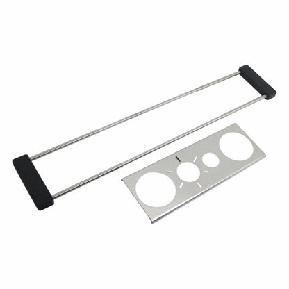 drip.it Abtropfhalter Flaschenhalter ausziehbar Edelstahl Silikon Untersetzer