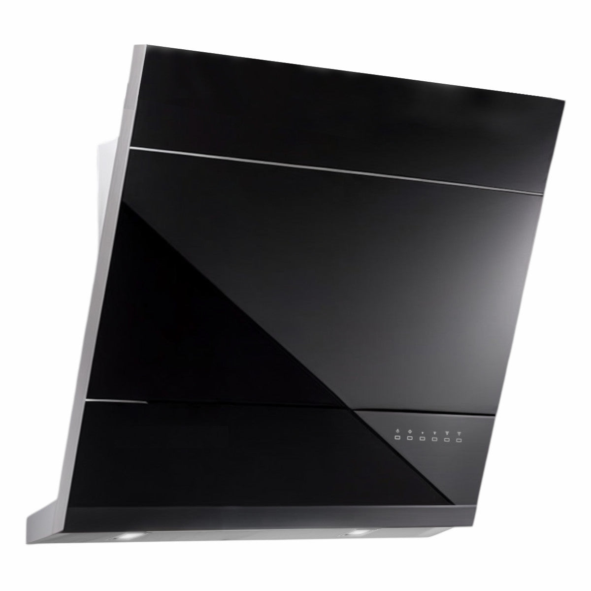 Airforce F80 90 TS INOX/VBK Kopffreihaube Edelstahl Glas schwarz 90 x 60 cm