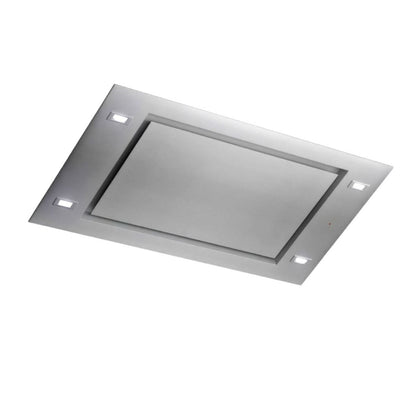 Airforce F88 Molara Slim Deckenlüfter mit Fernbedienung 100 x 50 cm Edelstahl