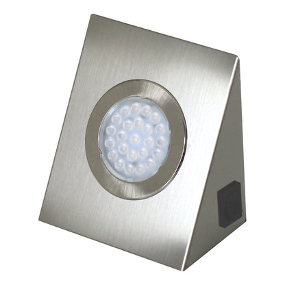 5er LED SET Trafo Edelstahl Keilförmig Unterbauleuchte Strahler warmweiß 5x1,6W