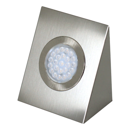 5er LED SET Trafo Edelstahl Keilförmig Unterbauleuchte Strahler warmweiß 5x1,6W