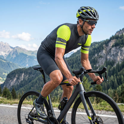 Northwave Storm Air Jersey D.Grey/Yellow Herren Fahrradtrikot Gr. L