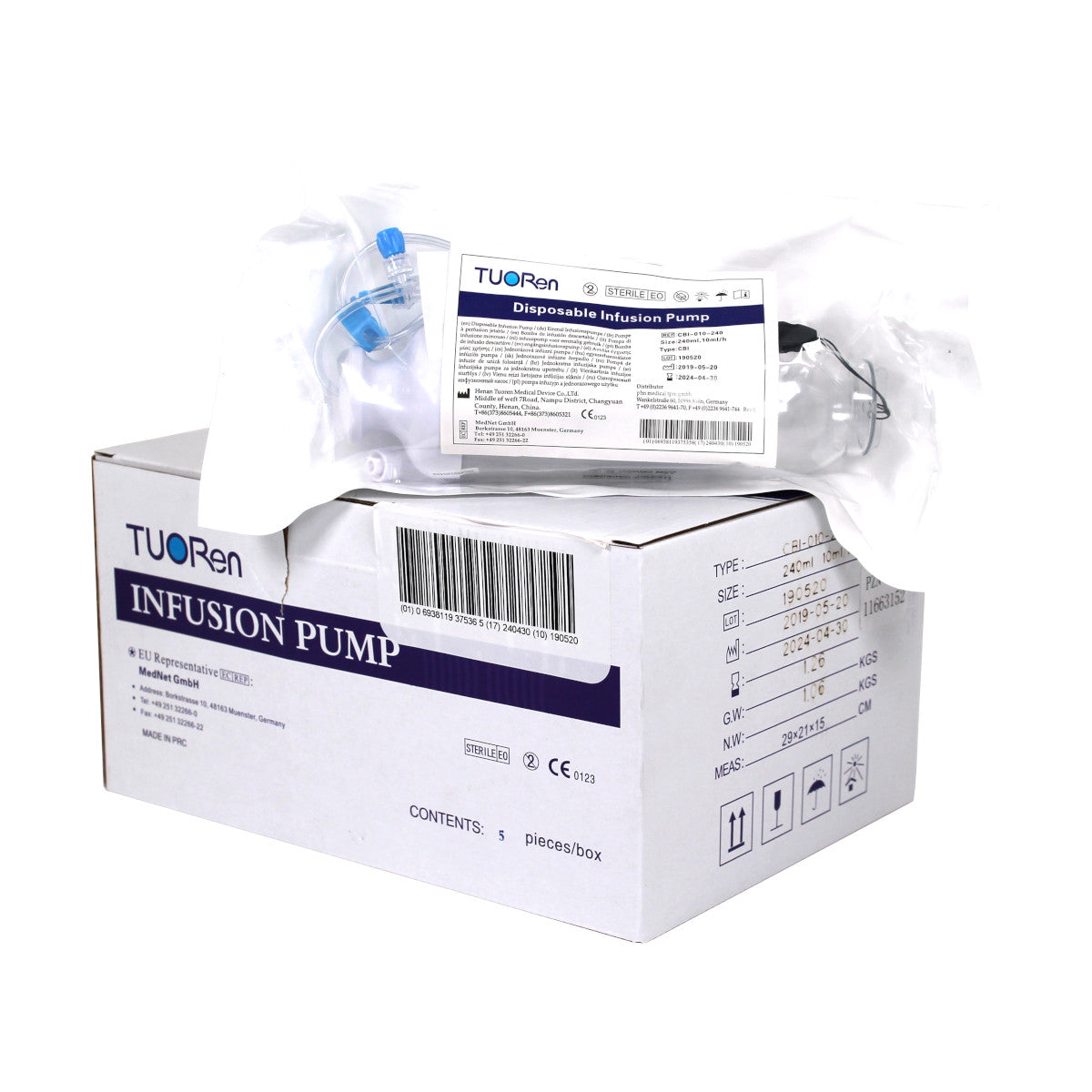 pfm medical CBI010240 Touren Einmalinfusionspumpe 5 Stück