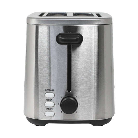 Bergner Edelstahl-Toaster Doppelschlitz Toastautomat 2 Schlitze 7 Stufen 800 W